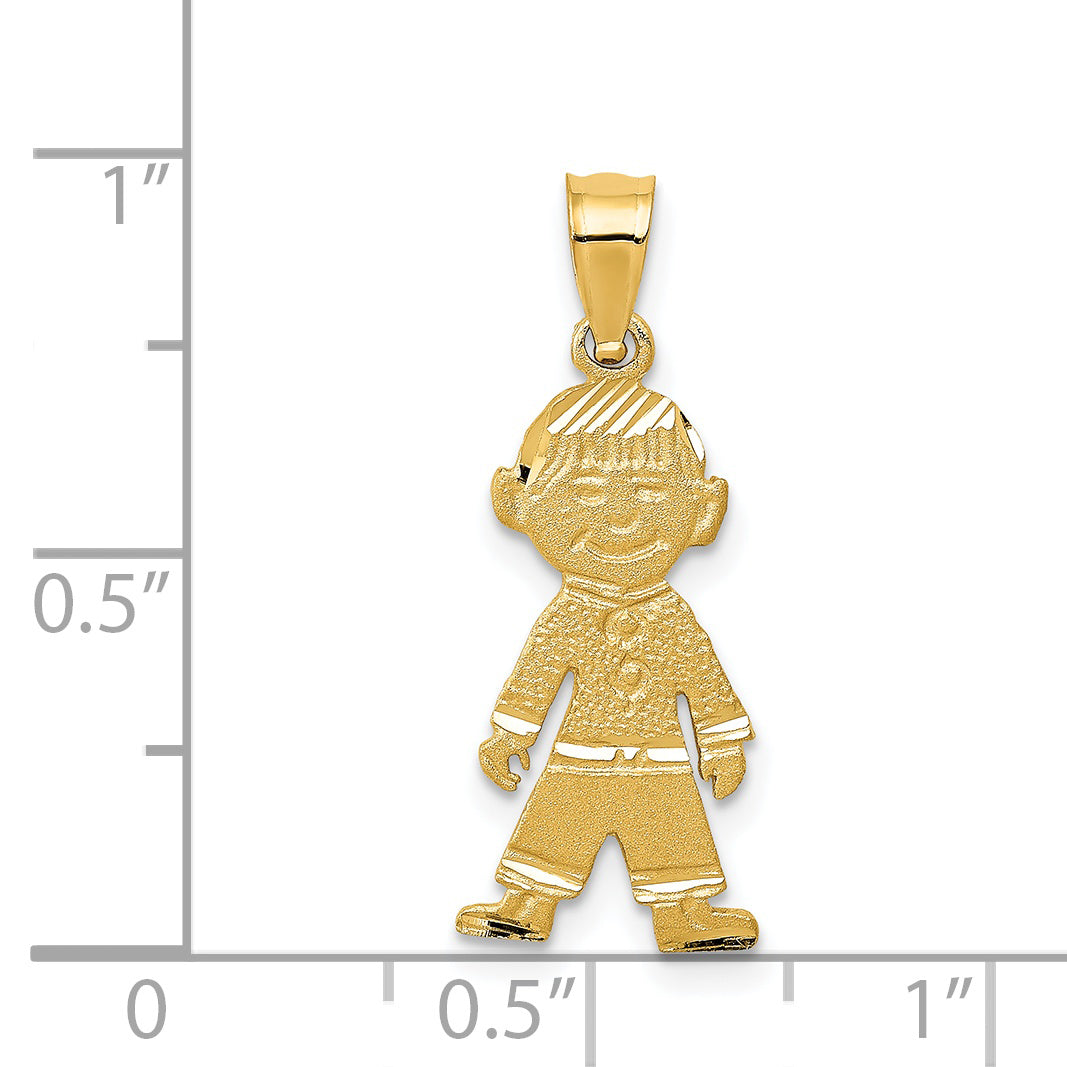 14k Boy Charm