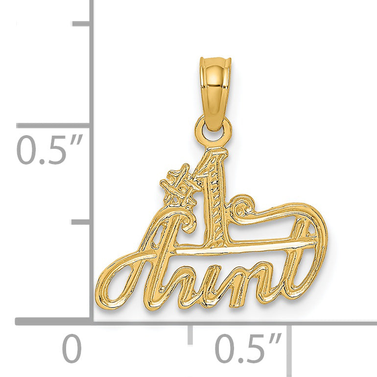 14K #1 AUNT Charm