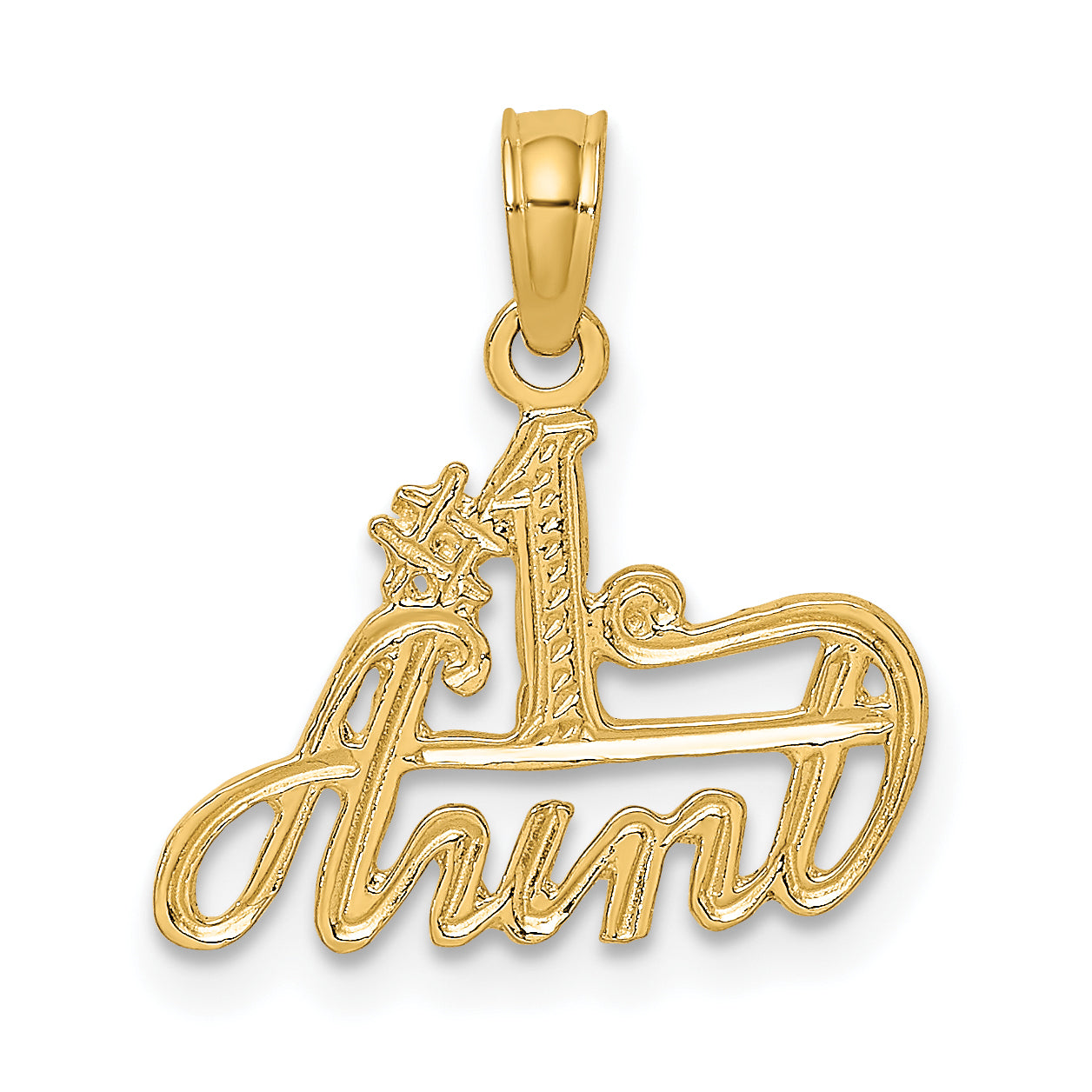 14K #1 AUNT Charm