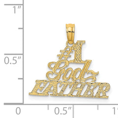 14k #1 GODFATHER Charm