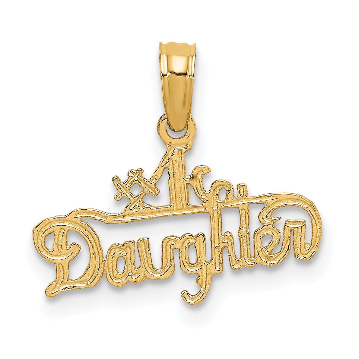 14K #1 DAUGHTER Charm