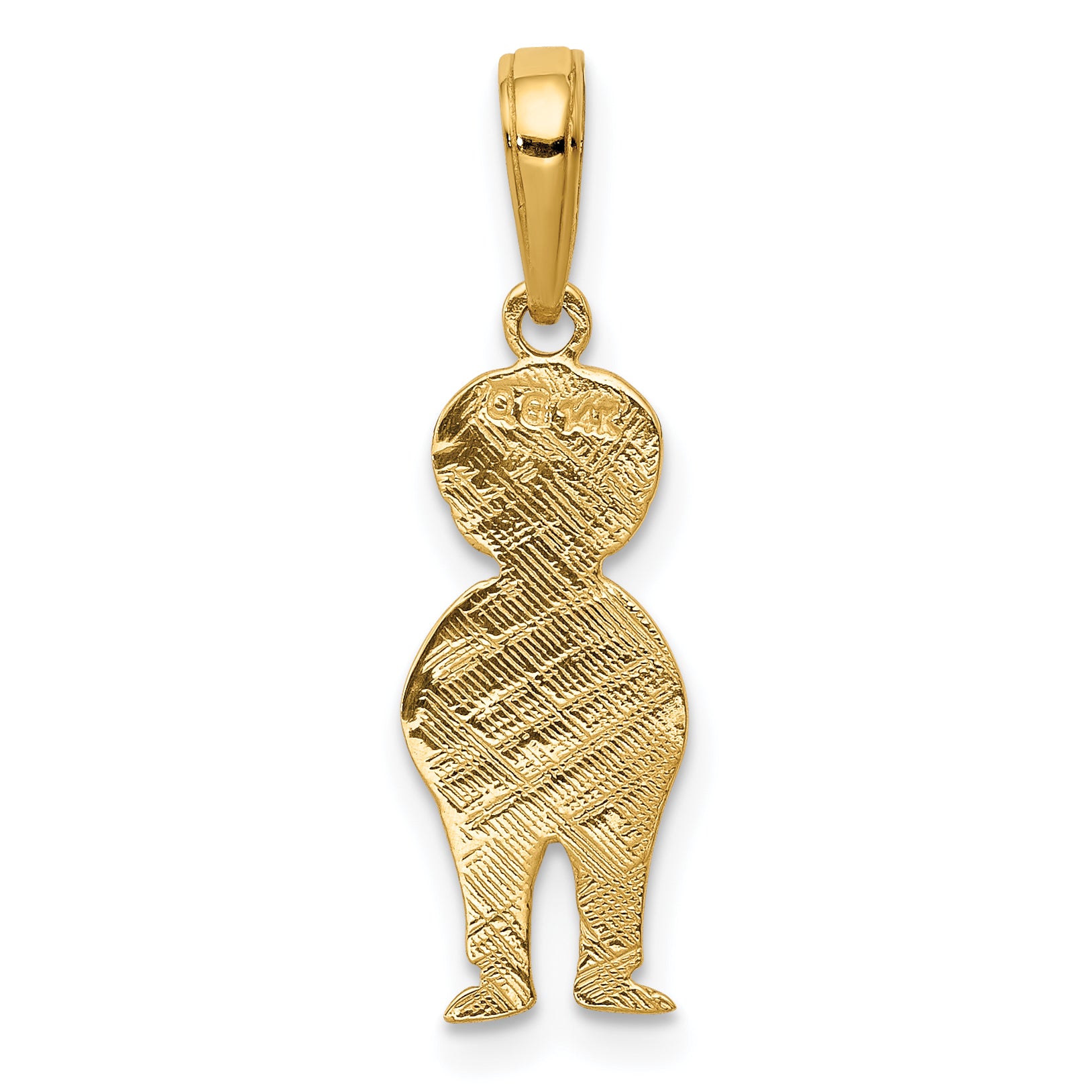 14K Boy with Hands in Pocket Pendant