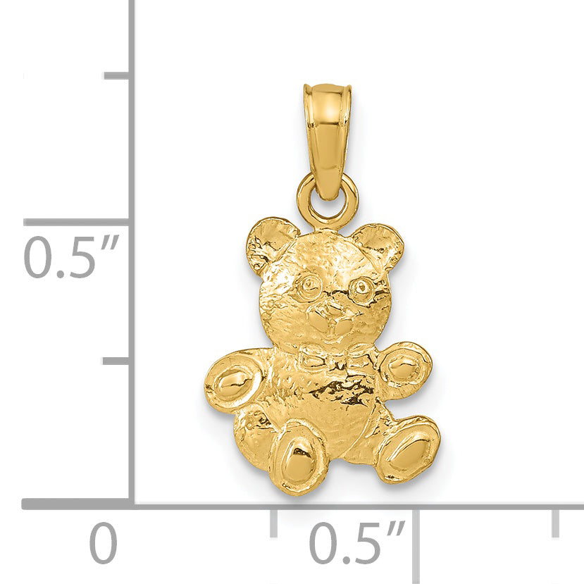 14K Teddy Bear Pendant