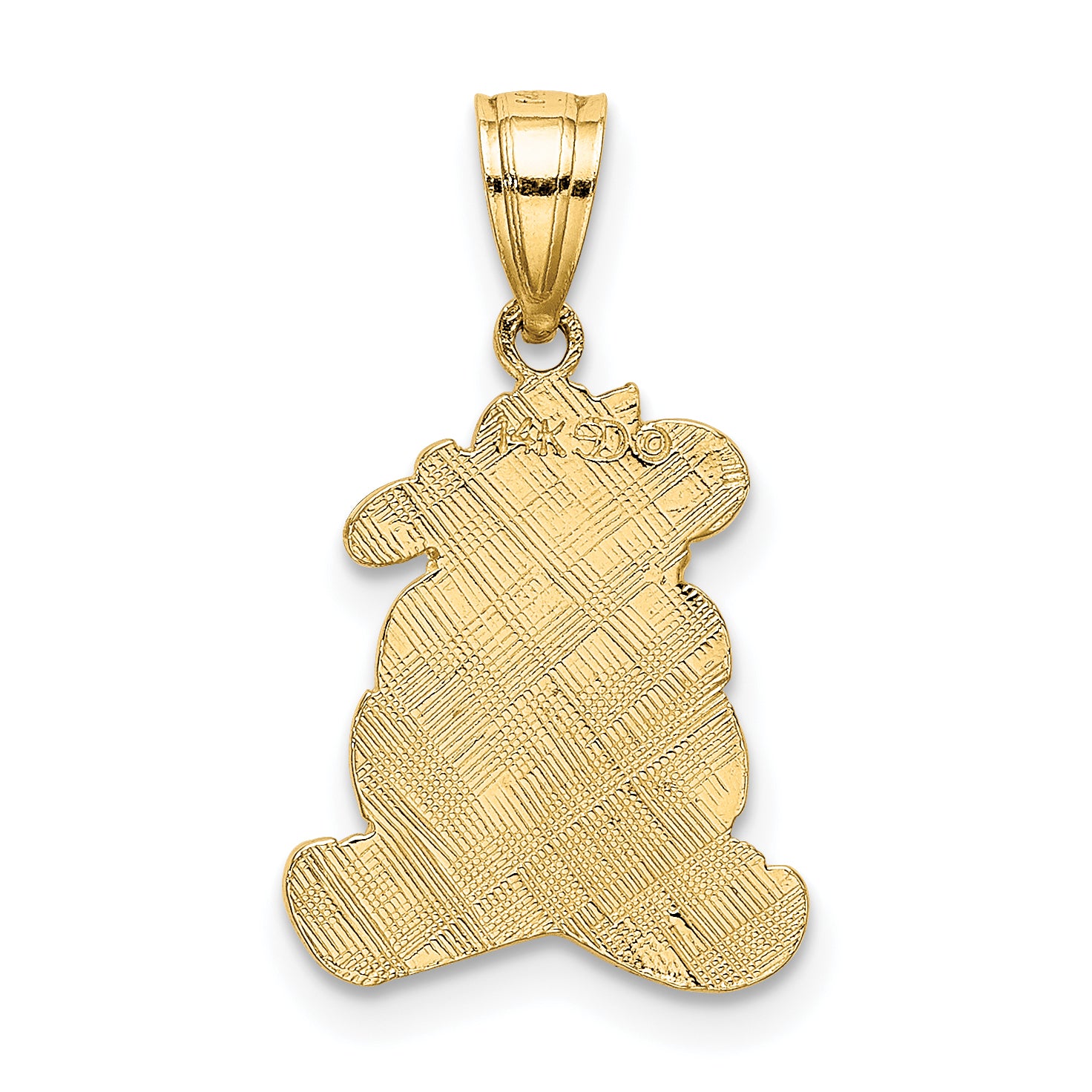 14K Dressed Up Teddy Bear Charm