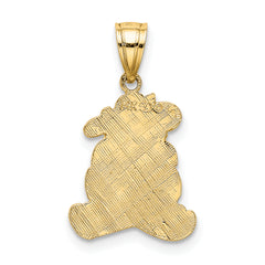 14K Dressed Up Teddy Bear Charm