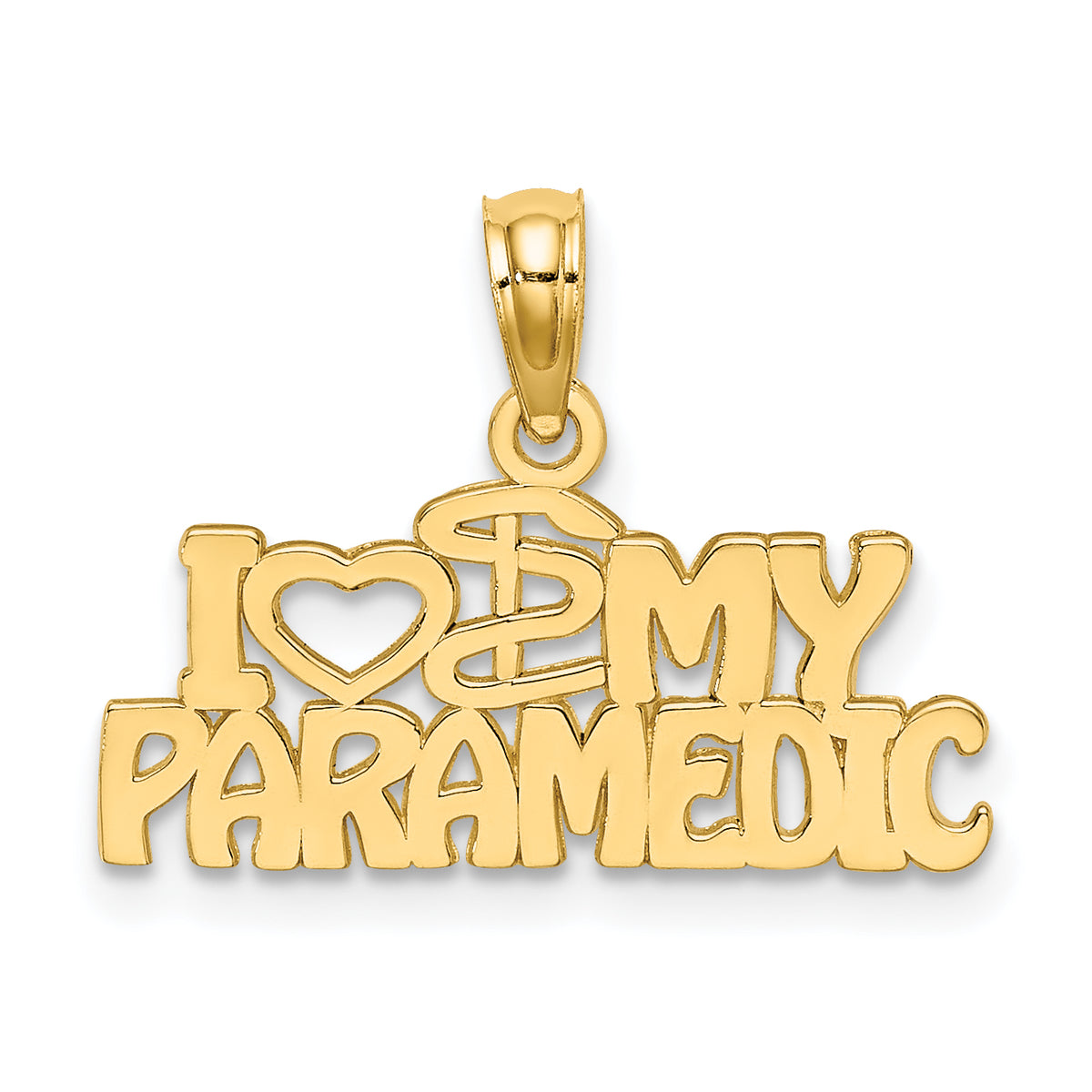 14K I HEART MY PARAMEDIC Charm