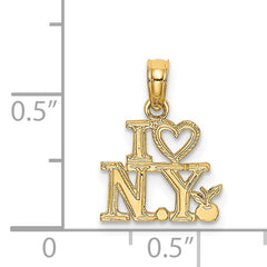 14K I HEART NY Charm