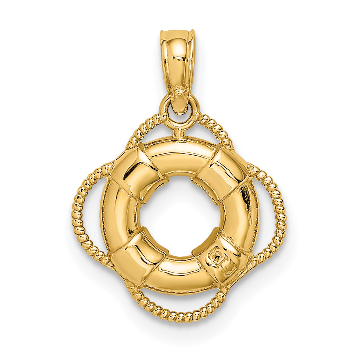 14K 3D Lifesaver Charm