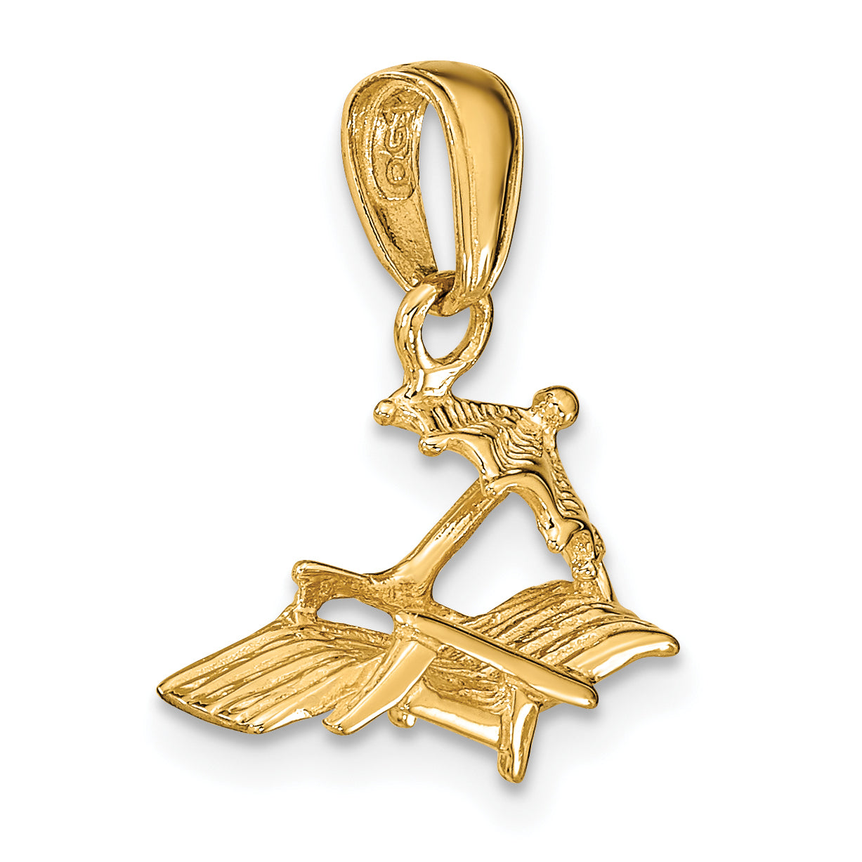 14K 3-D Lounge Beach Chair Pendant