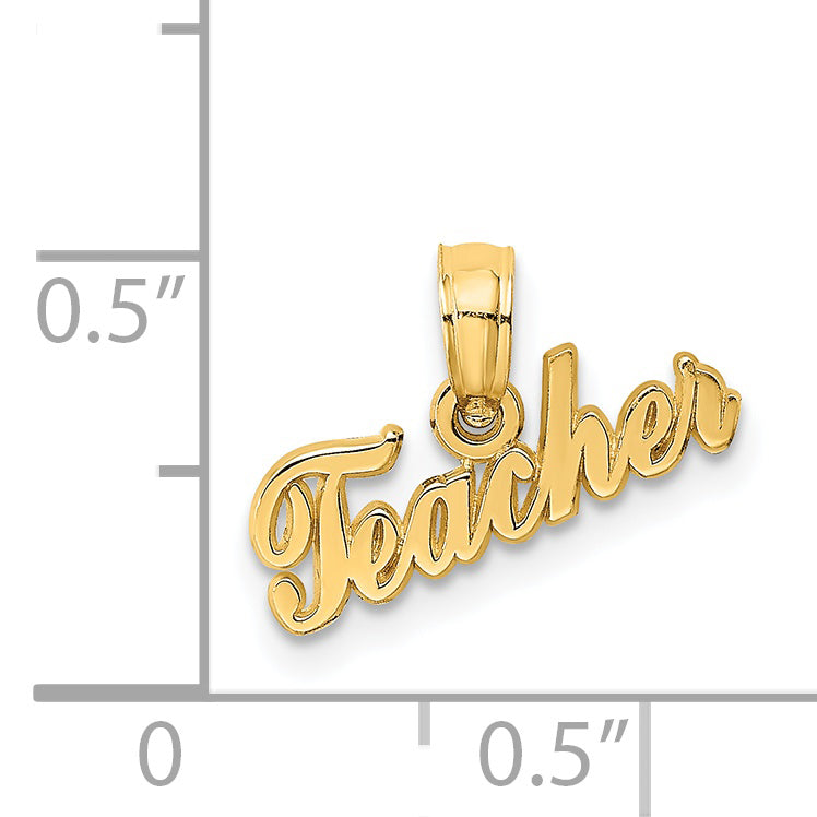 14k TEACHER Charm