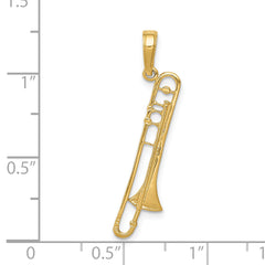 14K Trombone Pendant