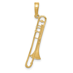 14K Trombone Pendant