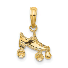 14K 3-D Roller Skate Charm