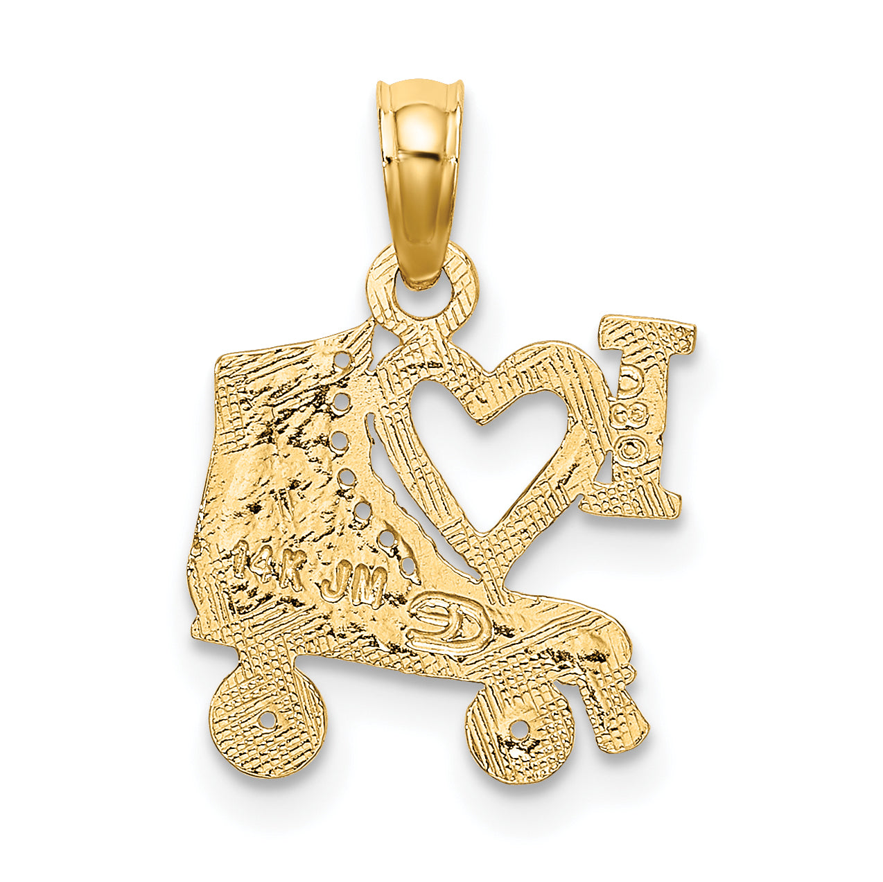 14K I HEART w/Roller Skate Charm