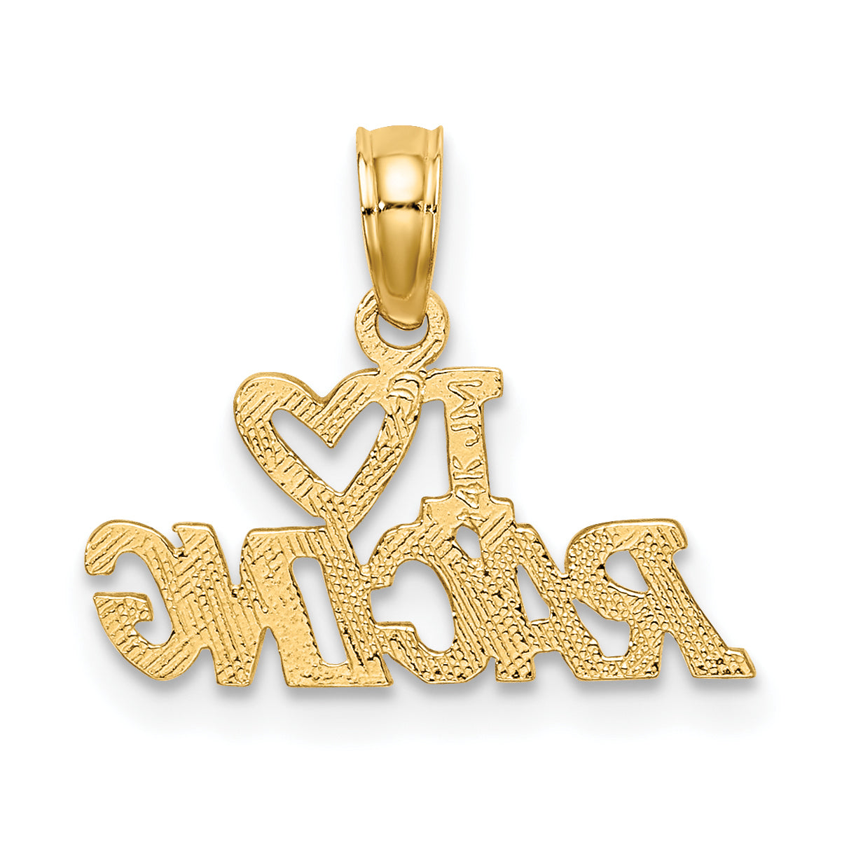 14K I HEART RACING Charm