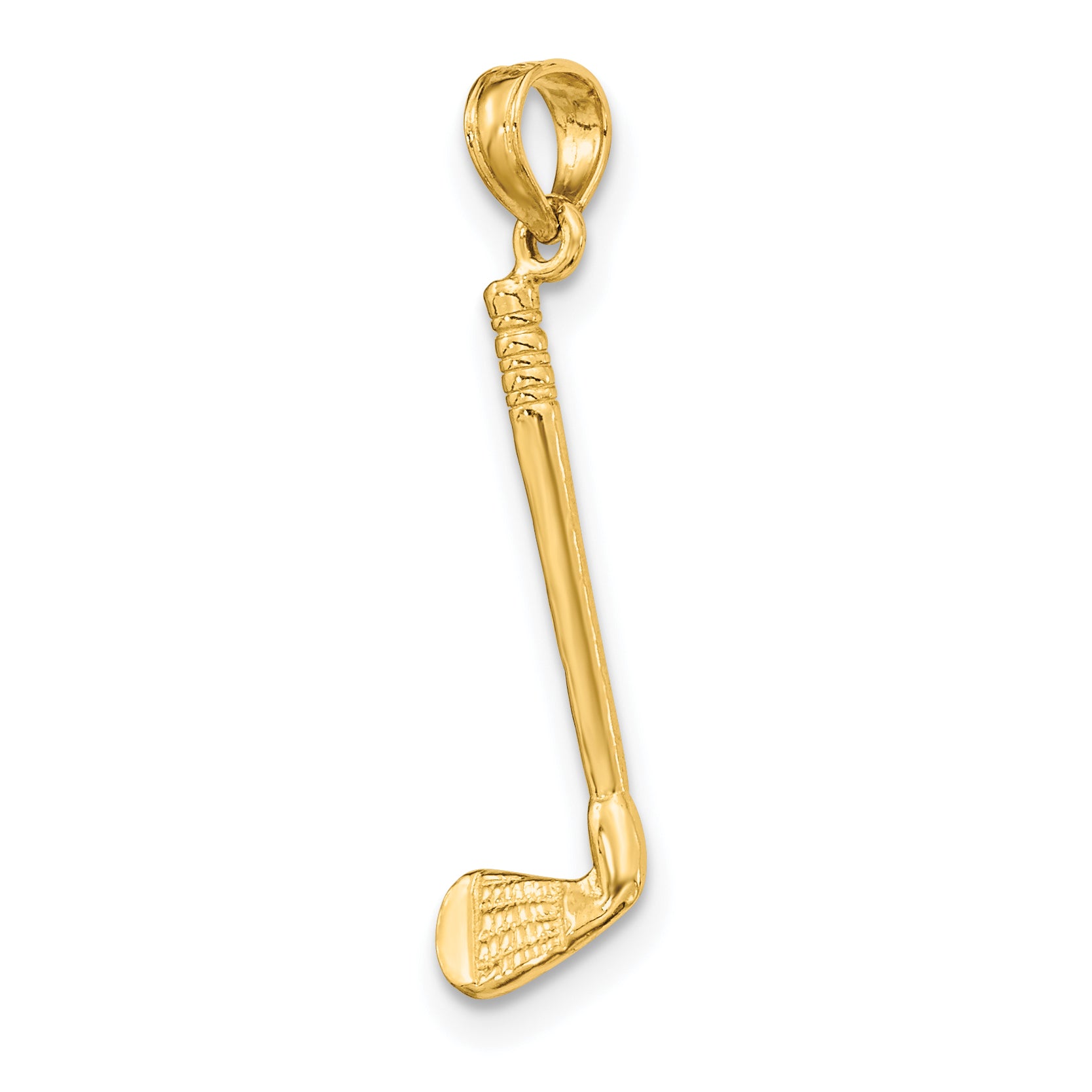 14K 3-D Club Charm