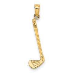 14K 3-D Club Charm