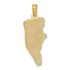 14k HILTON HEAD Map Charm