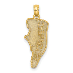 14k HILTON HEAD Map Charm