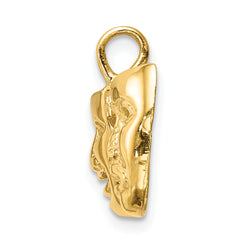 14K Polished Comedy/Tragedy Theater Masks Pendant