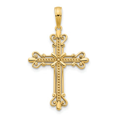 14k Fancy Cross Pendant