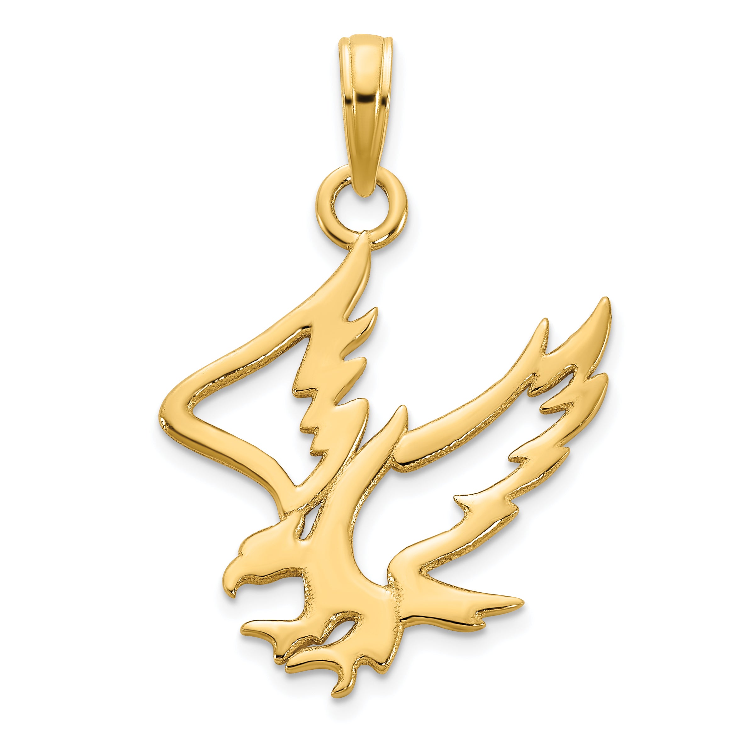 14k Eagle Pendant