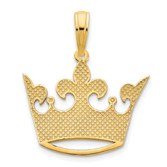 14k 15 Crown Pendant