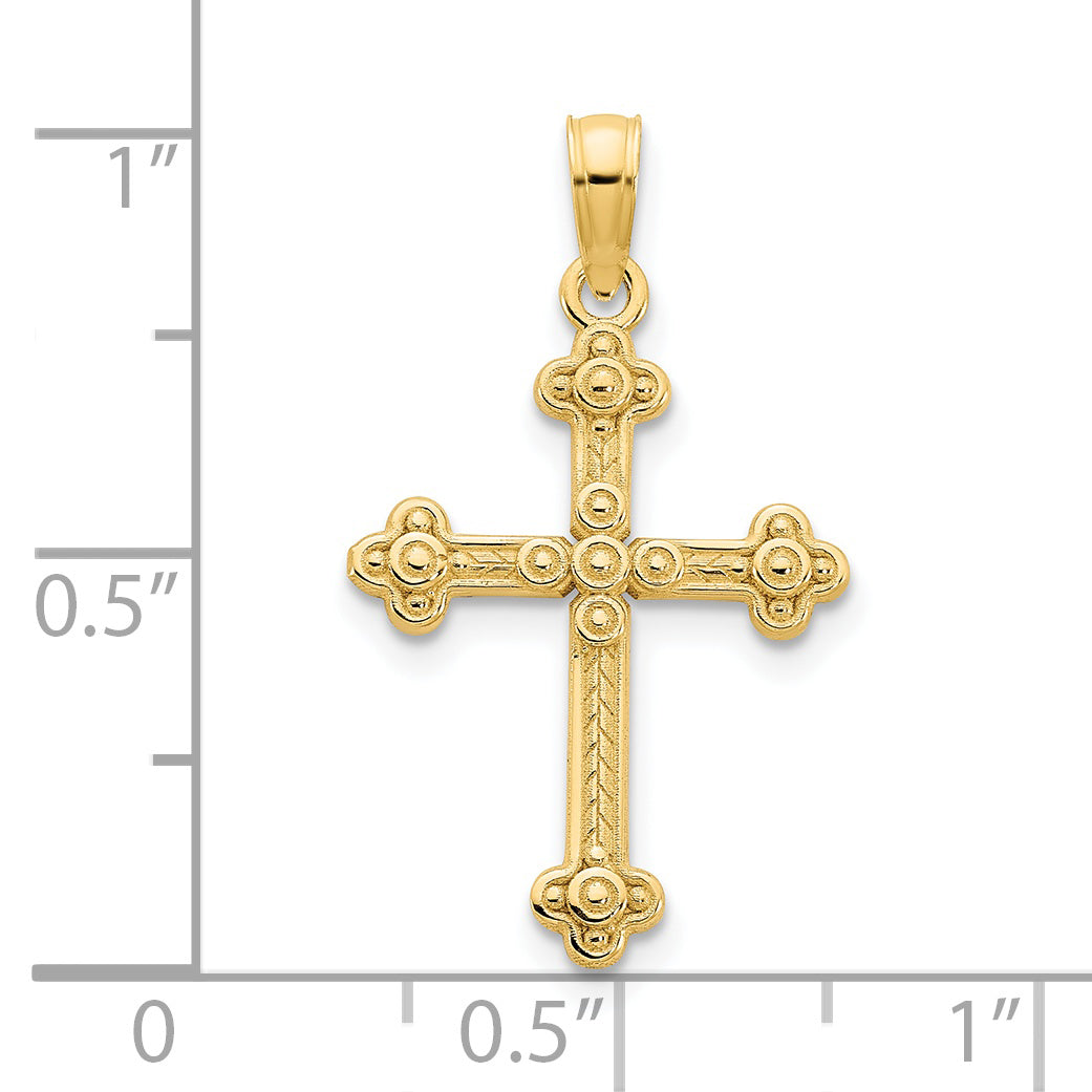 14ky Fancy Cross Pendant