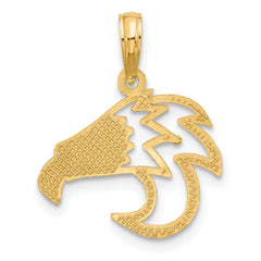 14k Fancy Eagle Charm