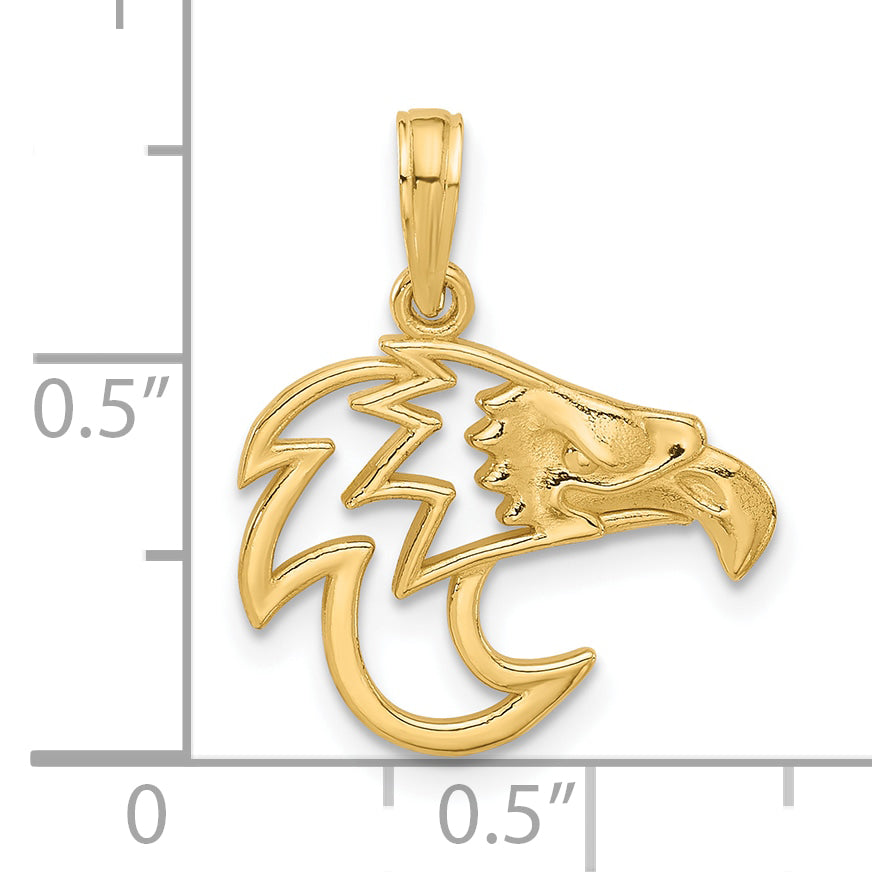 14k Fancy Eagle Charm