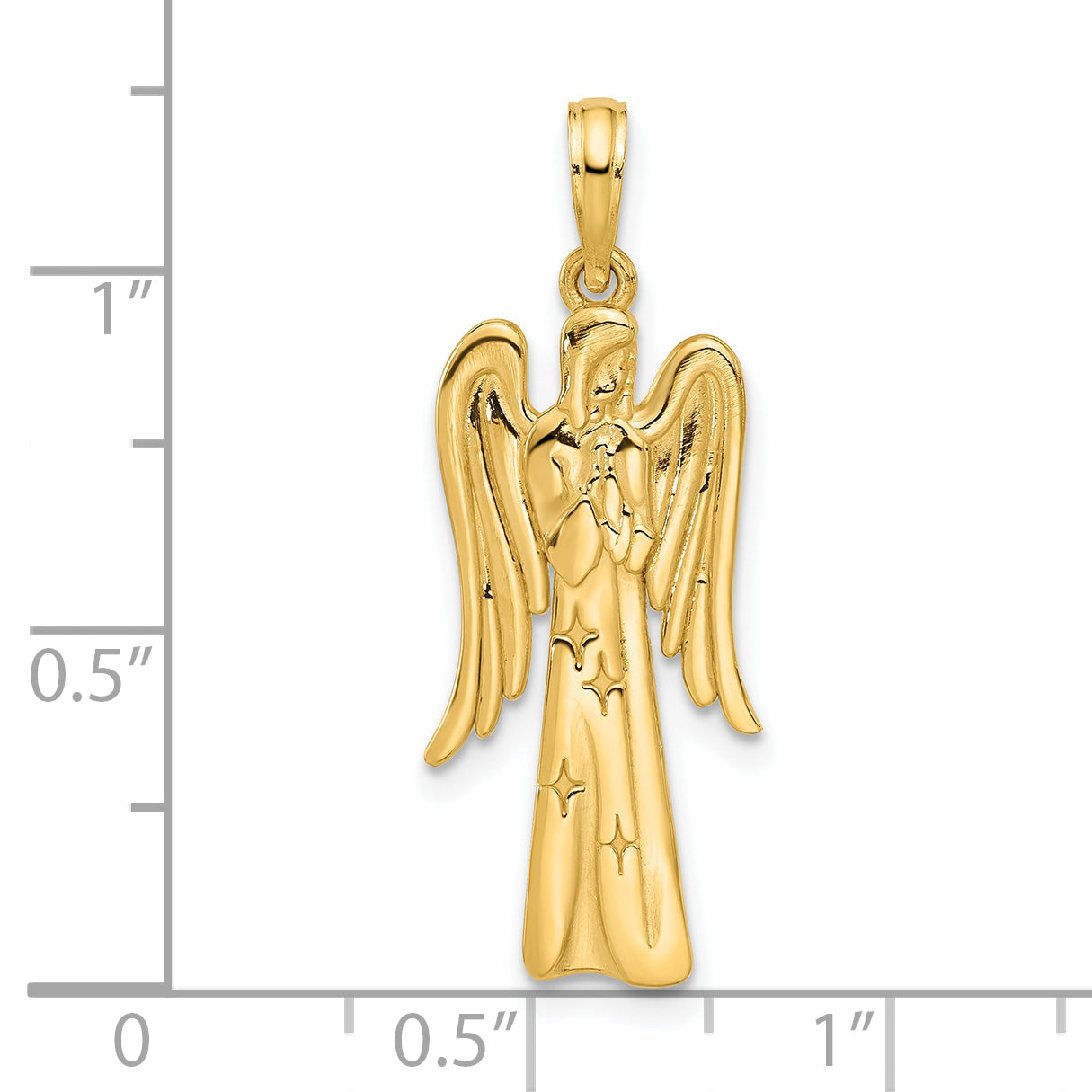 14k Fancy Angel Charm