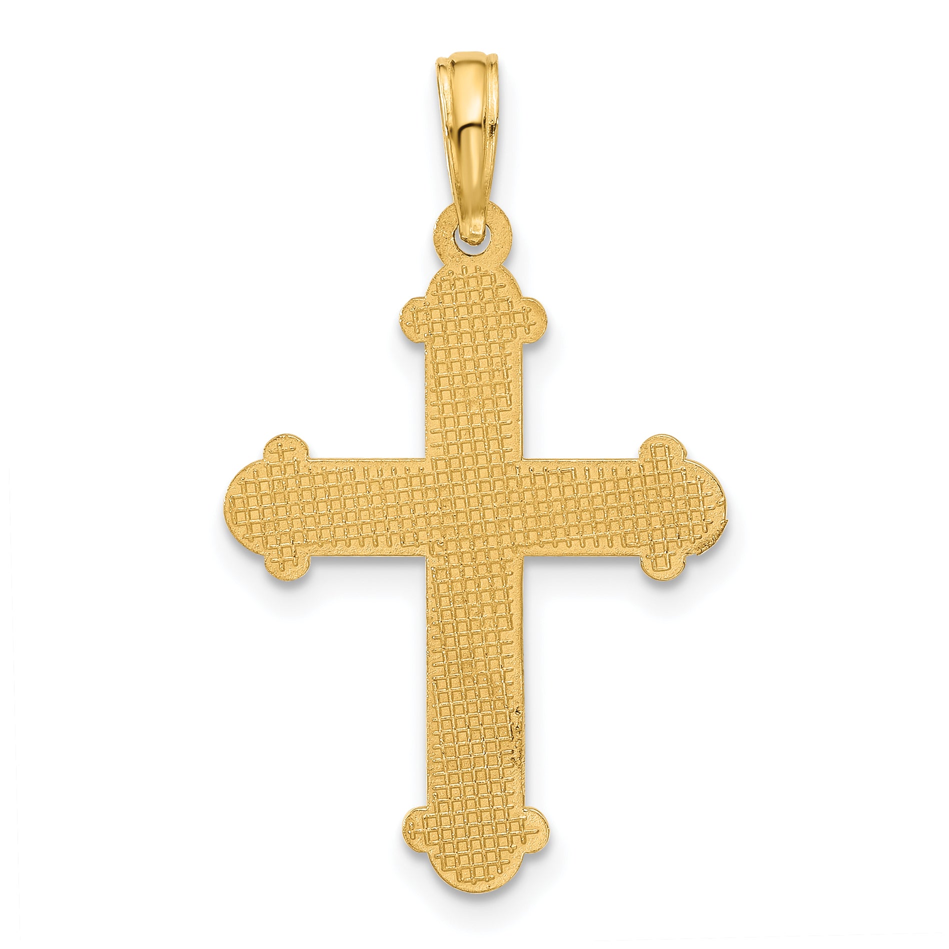 14k Fancy Cross Charm