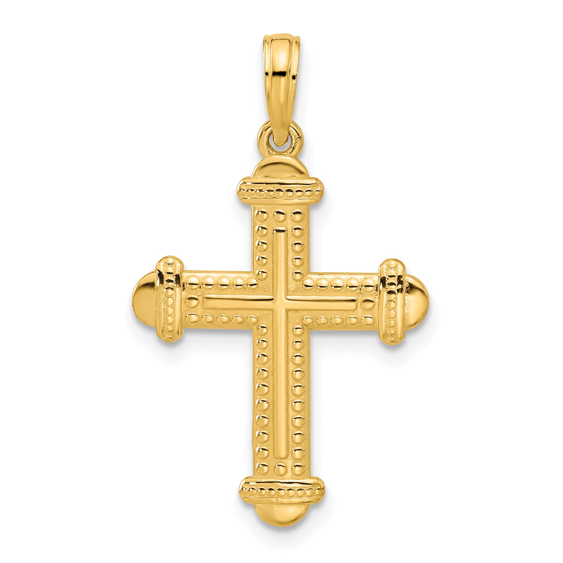 14k Fancy Cross Charm