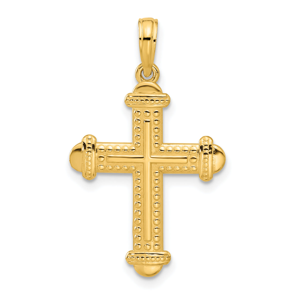 14k Fancy Cross Charm