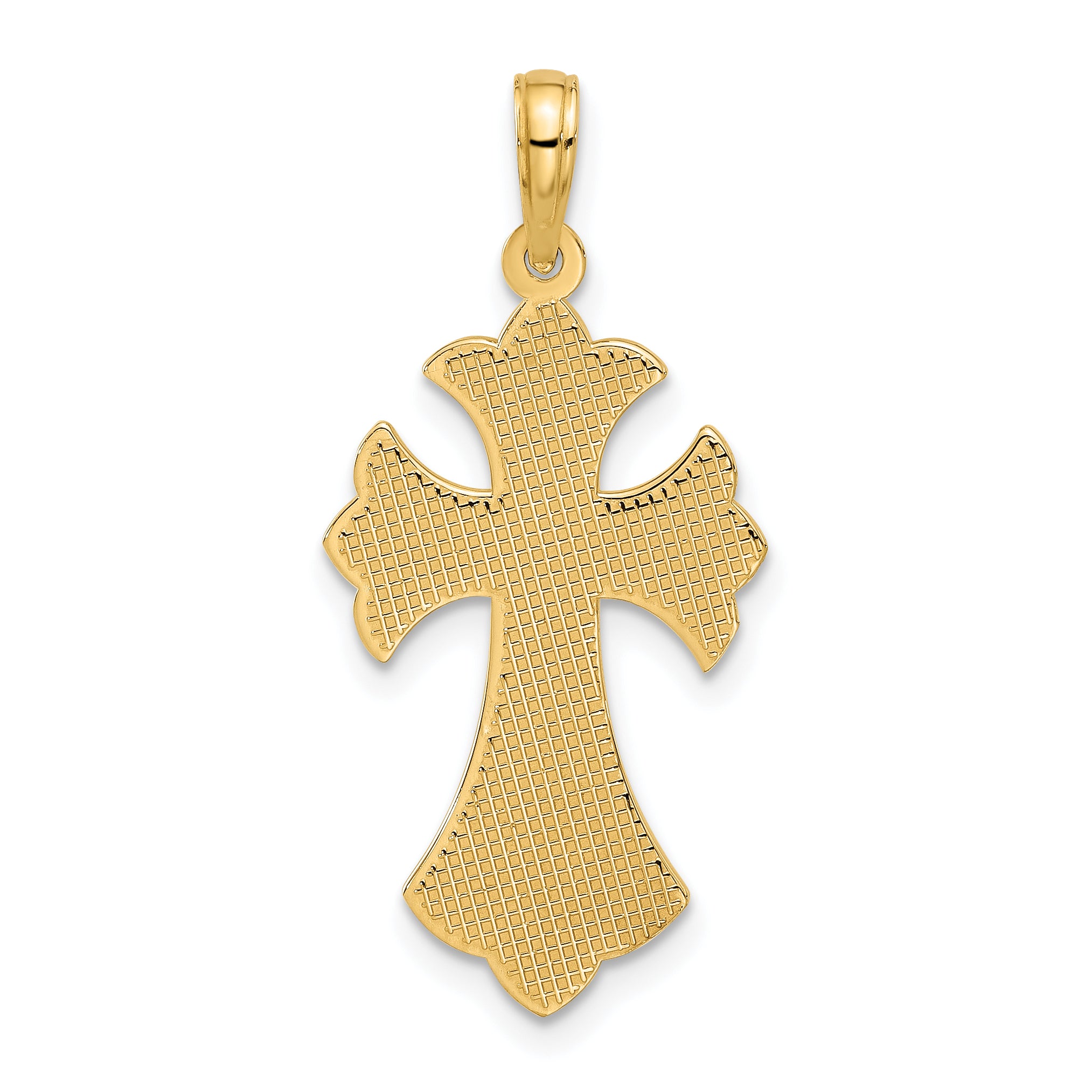 14k Fancy Cross Charm