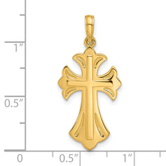 14k Fancy Cross Charm