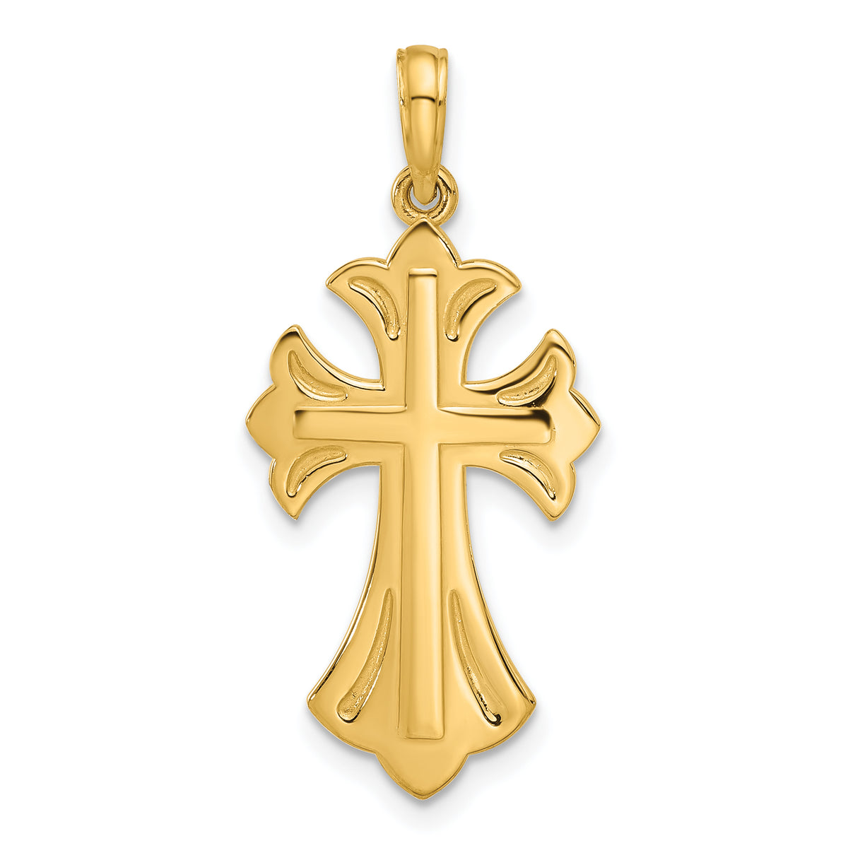 14k Fancy Cross Charm