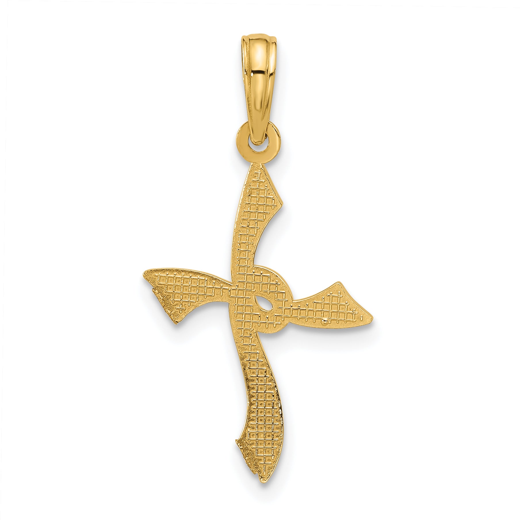 14k Fancy Cross Charm