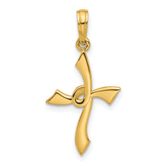 14k Fancy Cross Charm