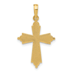 14k Fancy Cross Charm