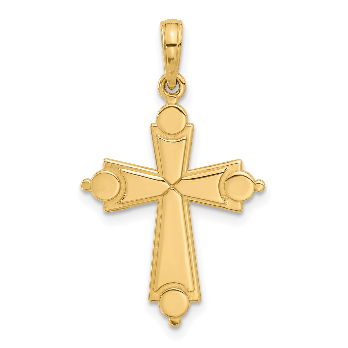 14k Fancy Cross Charm