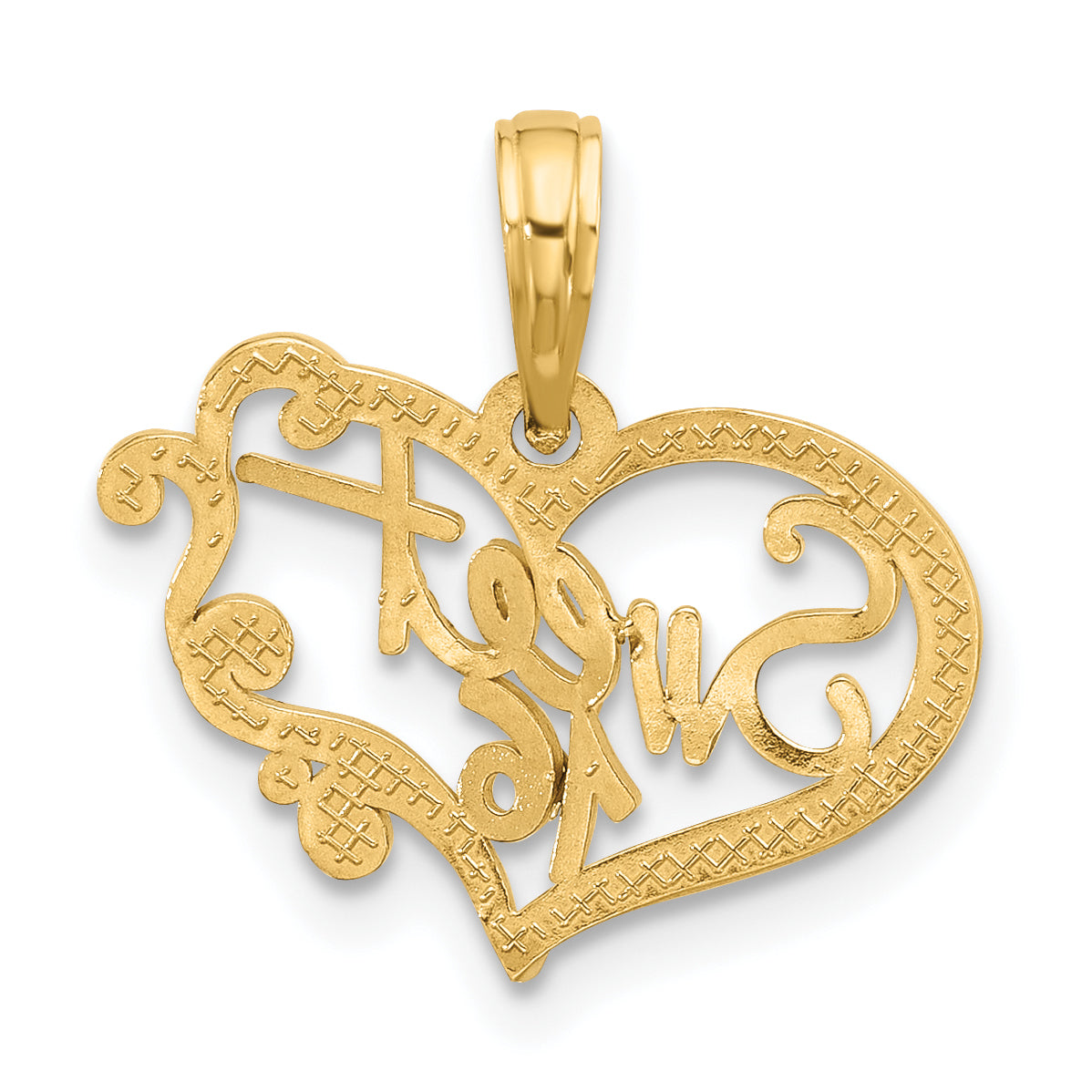 14k Fancy Sweet 16 Charm