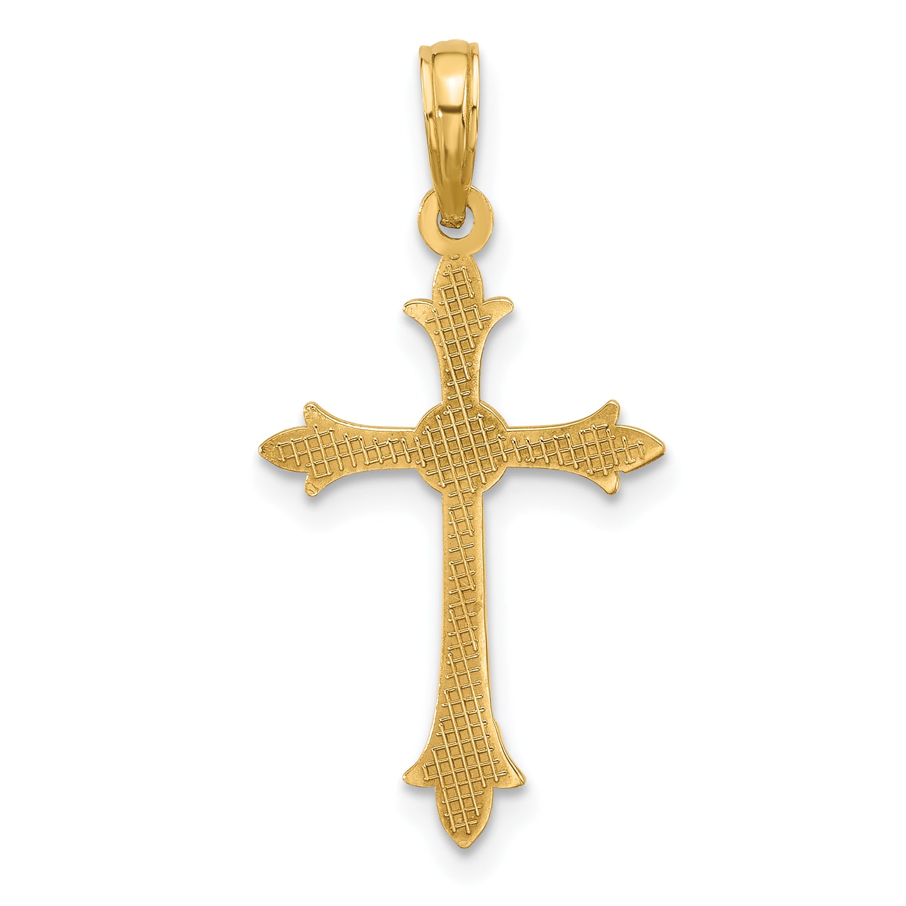 14k Fancy Cross Charm