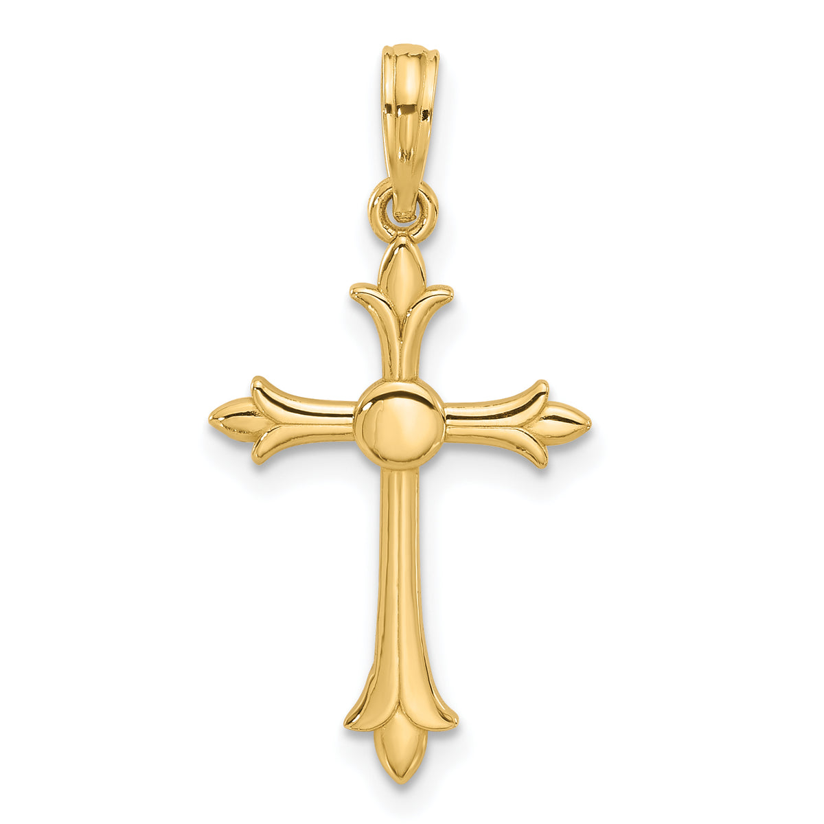 14k Fancy Cross Charm