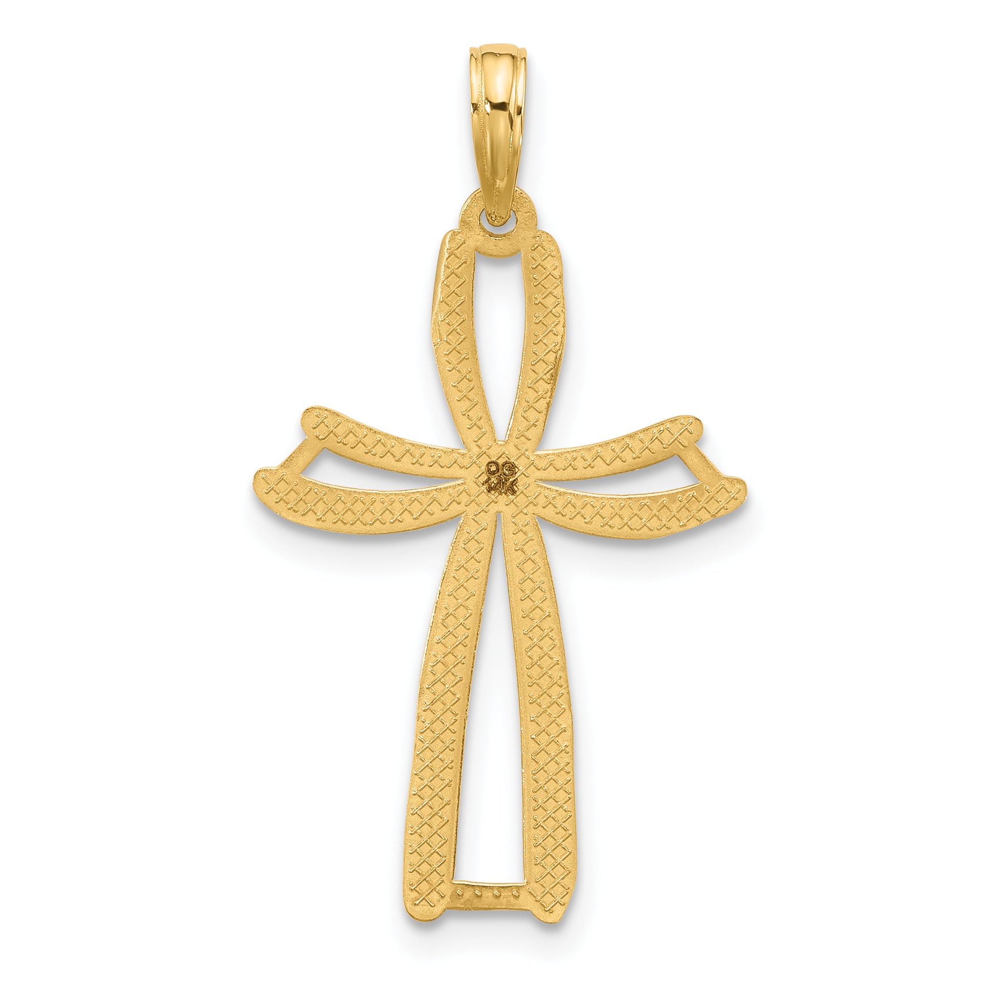 14KY Fancy Cross Charm