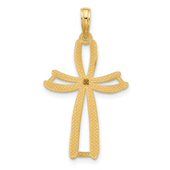 14KY Fancy Cross Charm