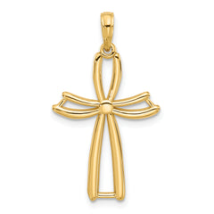 14KY Fancy Cross Charm