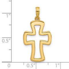 14k Fancy Cross Charm