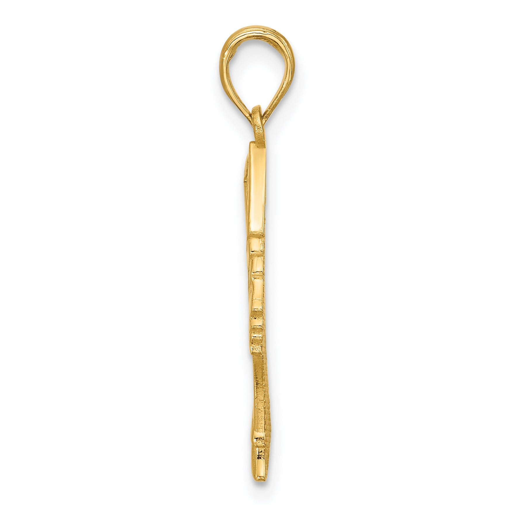 14K Fancy Nefertiti Profile Charm