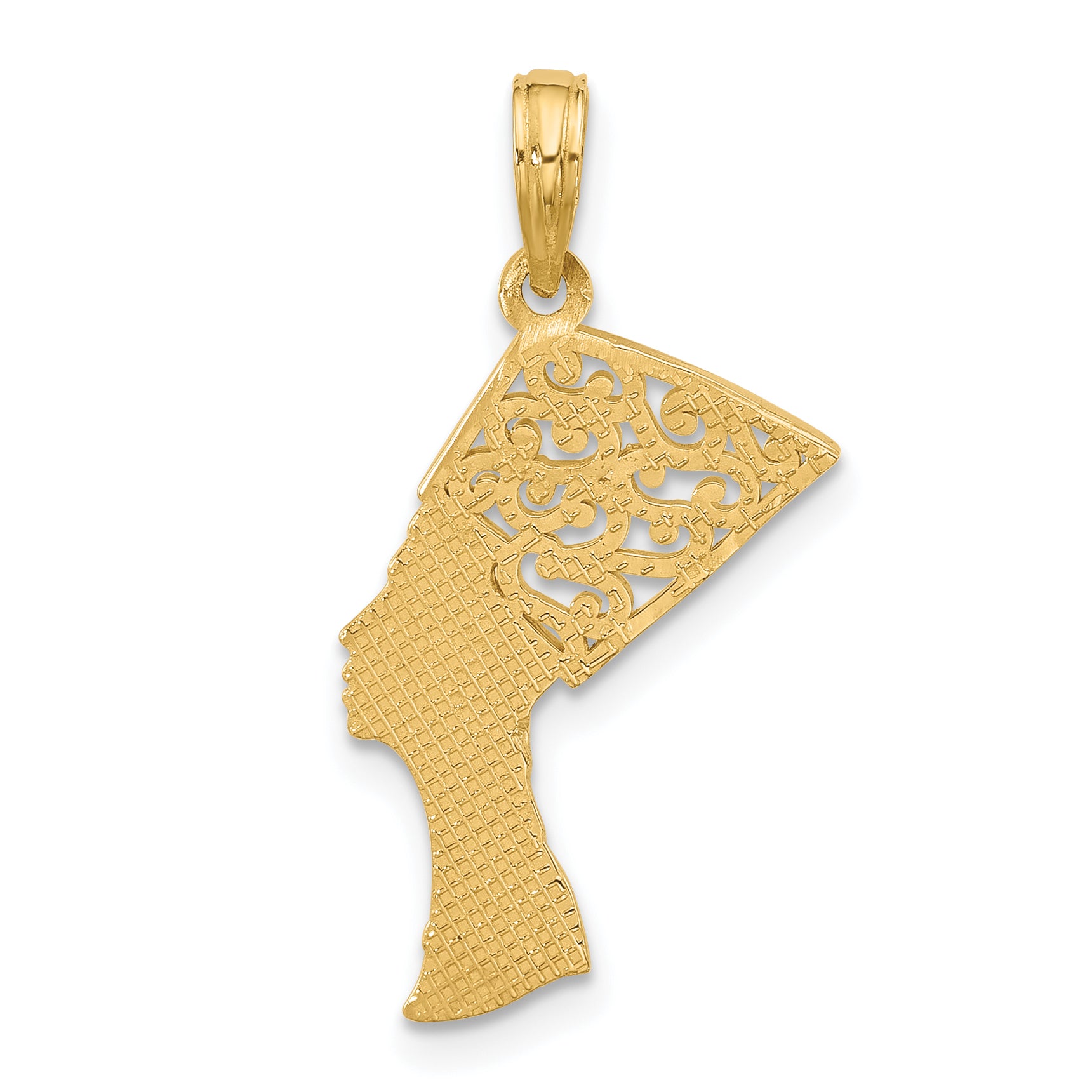 14K Fancy Nefertiti Profile Charm